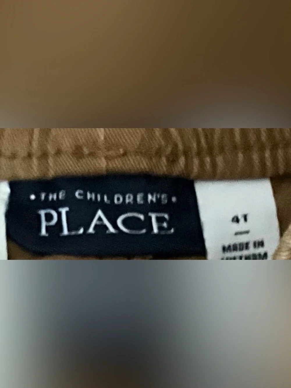 The Children’s Place Boys 4T Khaki Brown Cargo Jogger Pull On Pants